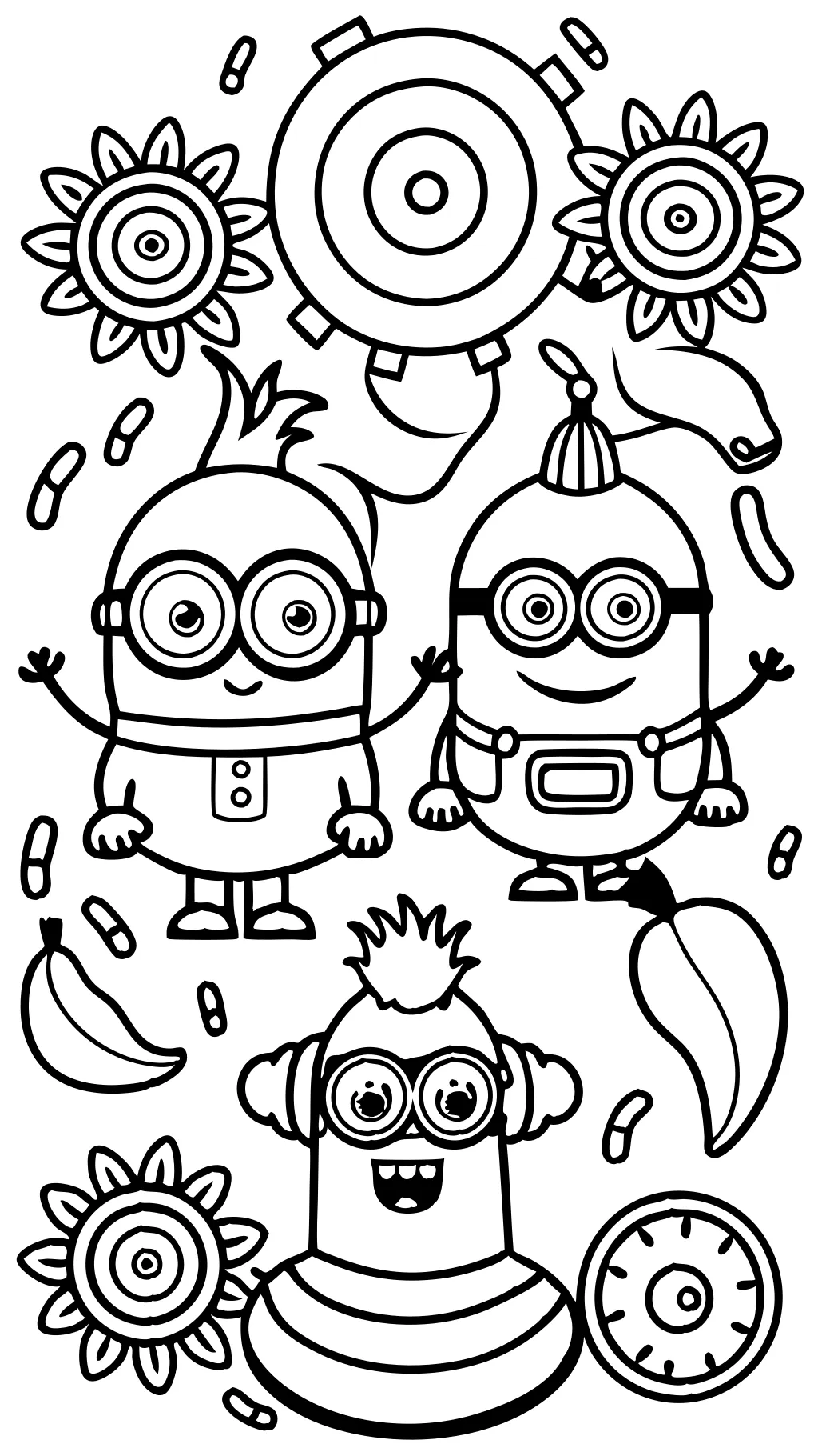 minions coloring pages free